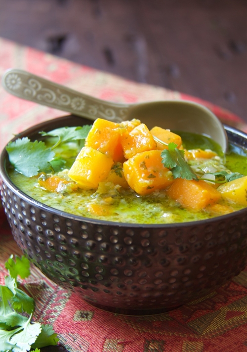 Butternut squash fresh green curry recipe Chefthisup
