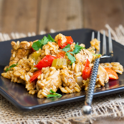Cajun Chicken and Rice Skillet recipe Chefthisup