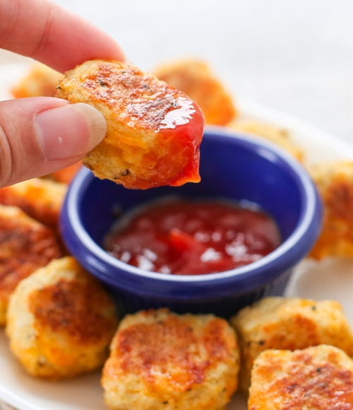 Cauliflower Tots recipe Chefthisup