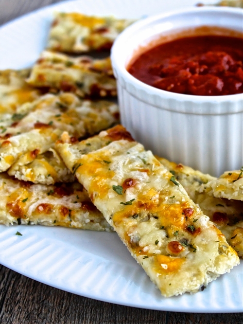 Cauliflower Cheesy Bread recipe Chefthisup