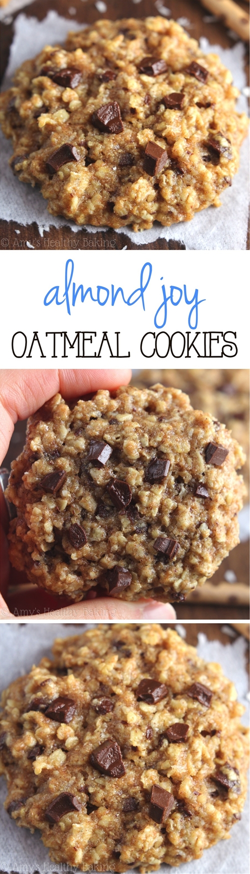 Almond Joy Oatmeal Cookies recipe Chefthisup