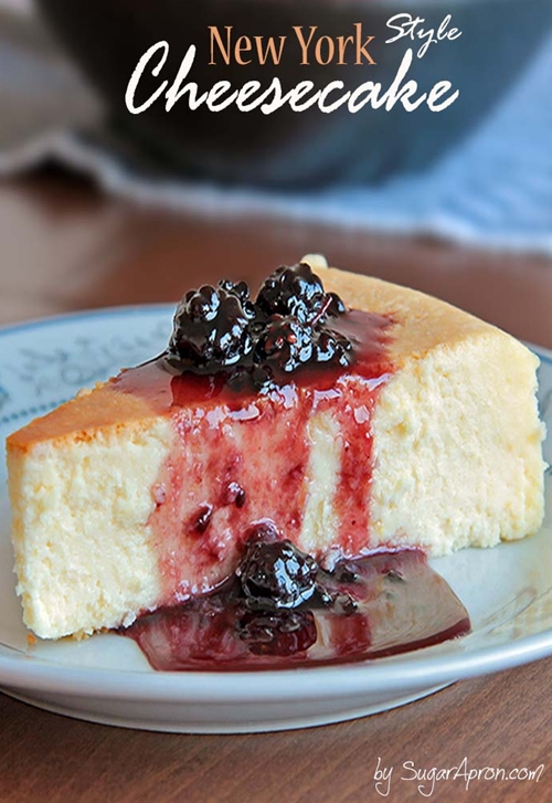 New York Style Cheesecake recipe Chefthisup