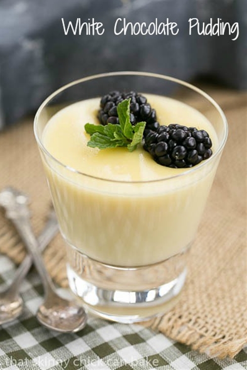 White Chocolate Pudding recipe Chefthisup