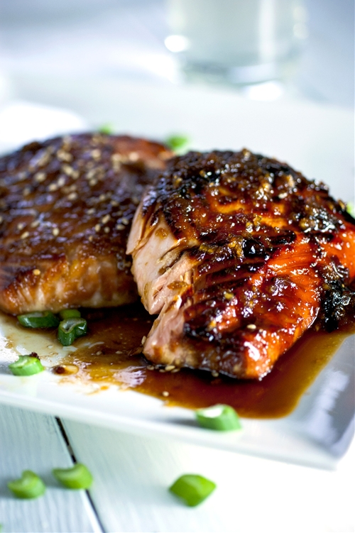 Caramelized Garlic & Miso Salmon recipe Chefthisup