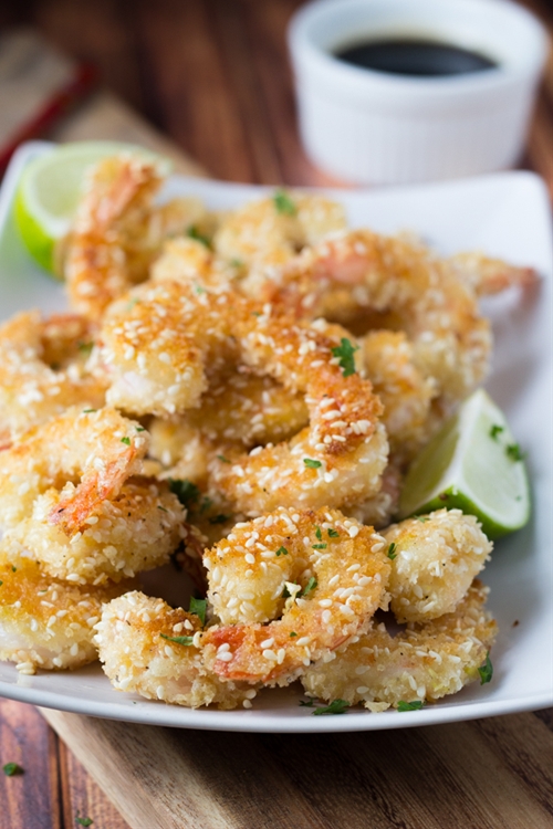 Crispy Sesame Panko Shrimp recipe Chefthisup