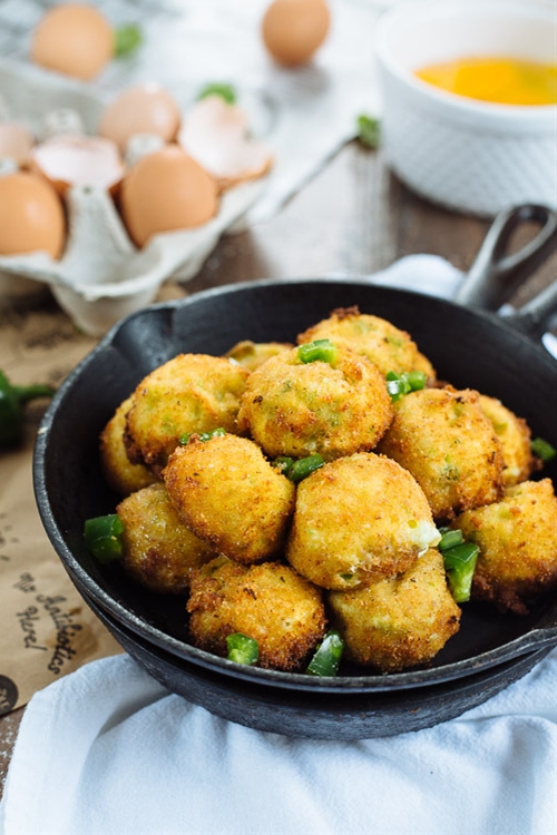 Jalapeño and Cheese Fritters recipe Chefthisup