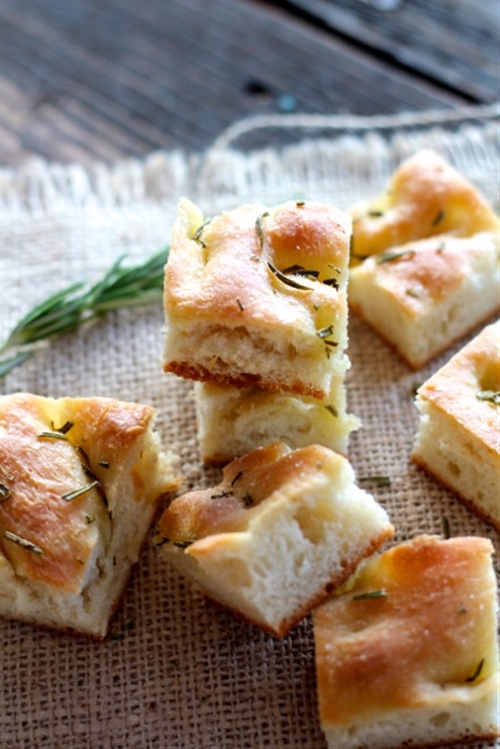 Focaccia with Rosemary & Sea Salt recipe Chefthisup