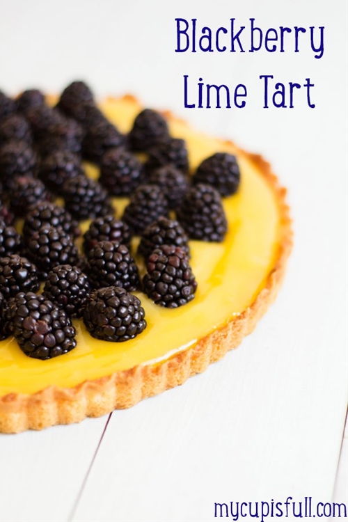 Blackberry Lime Tart recipe Chefthisup