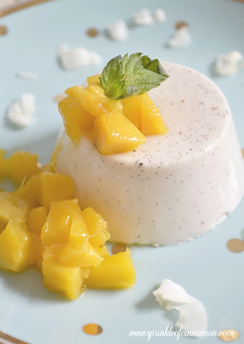 Coconut milk panna cotta recipe Chefthisup