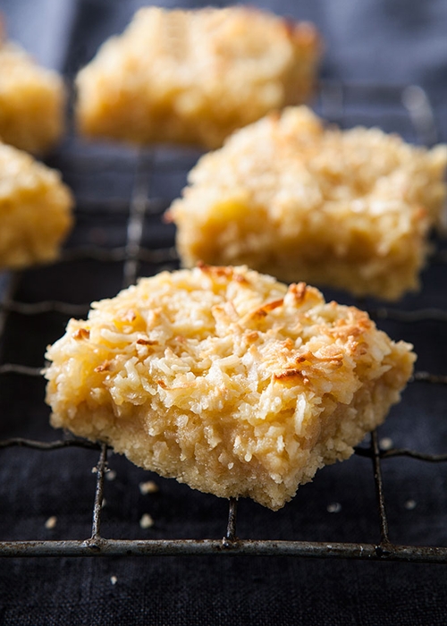 Caramel & Coconut Slice recipe Chefthisup