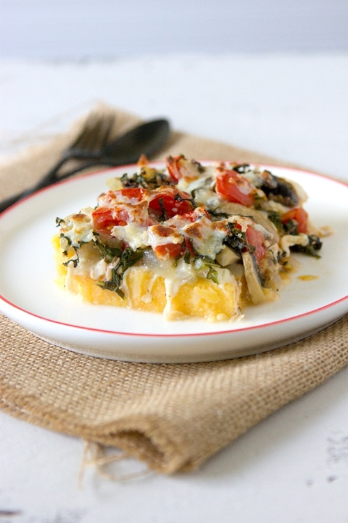 Polenta Vegetable Casserole recipe Chefthisup