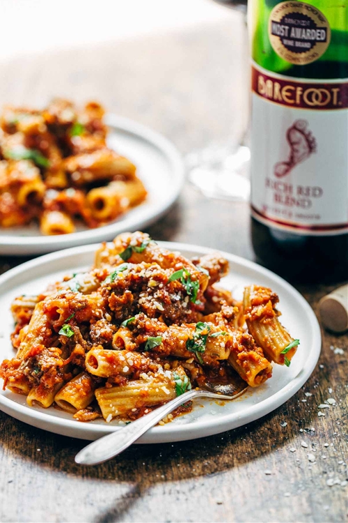 Spicy Sausage Rigatoni recipe Chefthisup