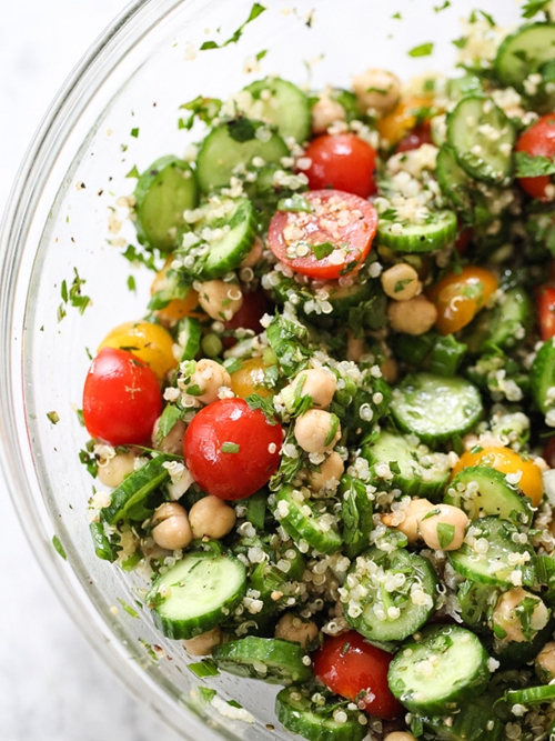 Quinoa Tabbouleh with Chickpeas recipe Chefthisup