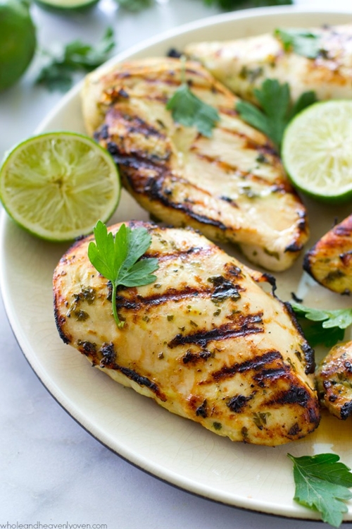 CilantroLime Marinated Grilled Chicken recipe Chefthisup