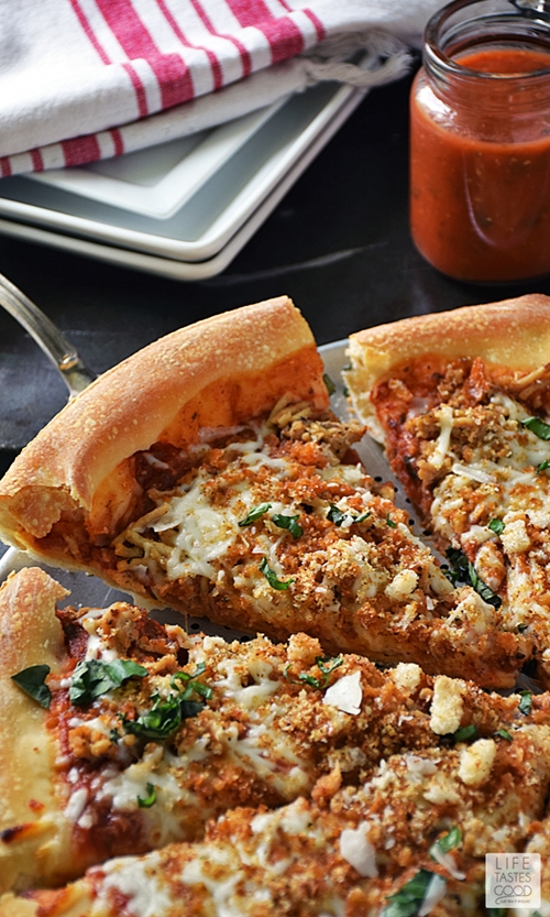 Chicken Parmesan Pizza recipe Chefthisup