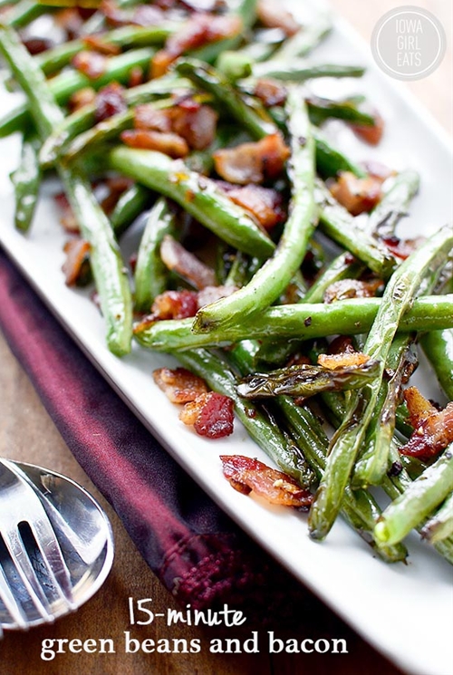 15Minute Green Beans and Bacon recipe Chefthisup