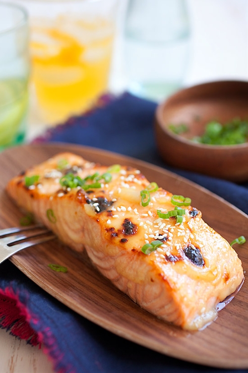 MisoGlazed Salmon recipe Chefthisup