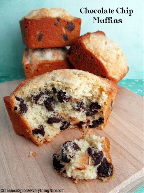 The Best Chocolate Chip Muffins recipe Chefthisup