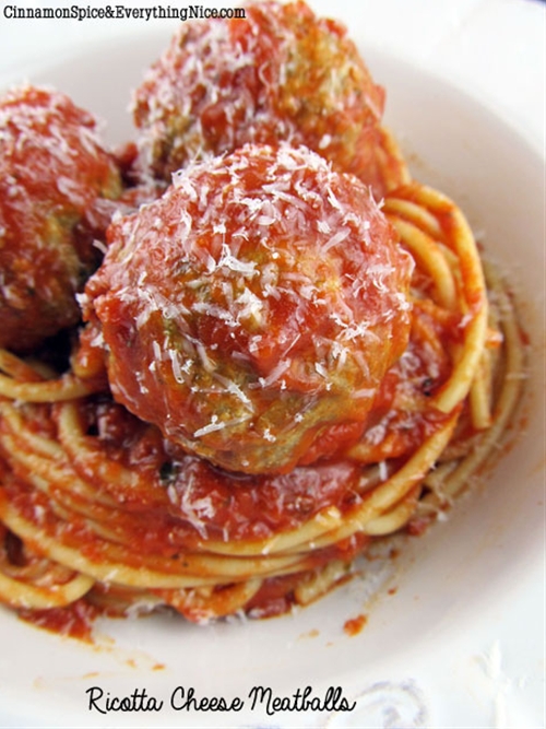 Ricotta Cheese Meatballs recipe Chefthisup