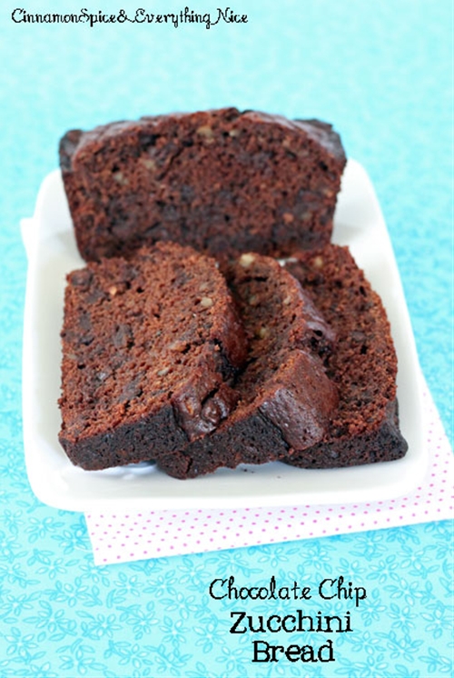 Double Chocolate Chip Zucchini Bread recipe Chefthisup