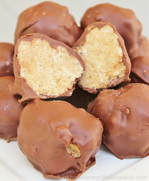 Chocolate Peanut Butter Balls recipe Chefthisup