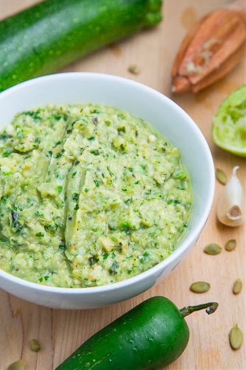 Roast Zucchini Salsa recipe Chefthisup