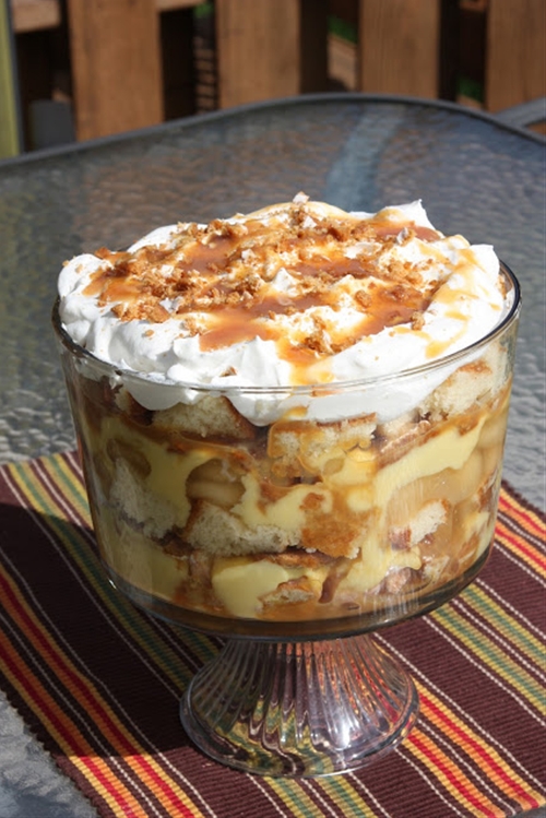 Caramel Apple Trifle recipe Chefthisup