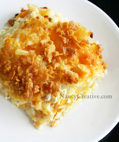 Cheesy Hash Brown Potatoes recipe Chefthisup