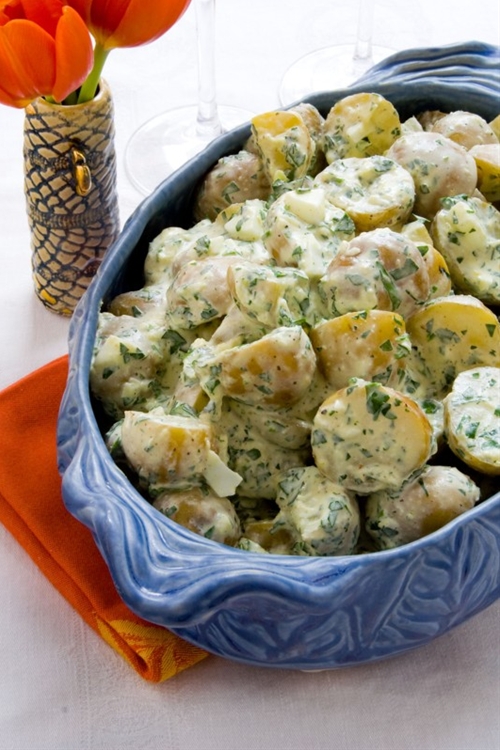 Creamy horseradish potato salad recipe Chefthisup
