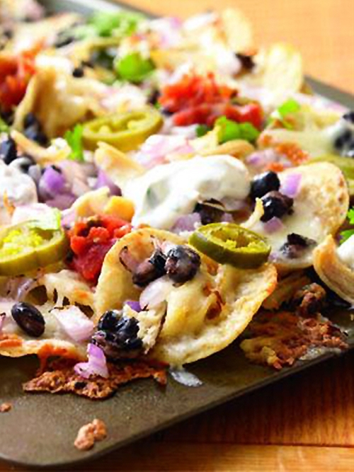 Nachos with Chicken and Black Beans recipe Chefthisup