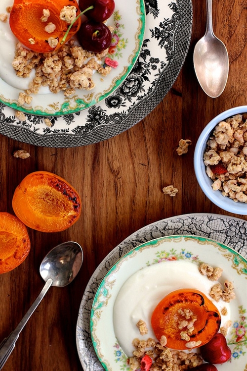 Roasted Apricot Breakfast recipe Chefthisup