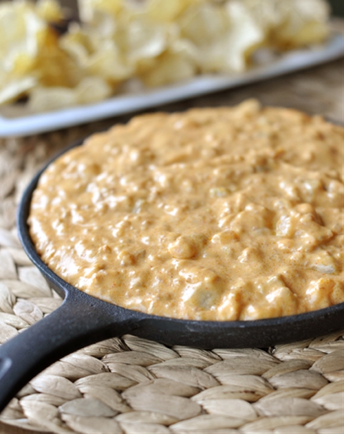 Hot Chorizo and Cheese Dip recipe Chefthisup