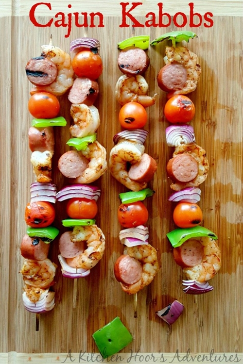 Cajun Kabobs are like Jambalaya on a stick! recipe Chefthisup