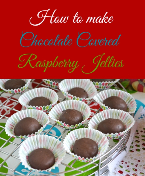 Chocolate Covered Raspberry Jellies Candy recipe Chefthisup