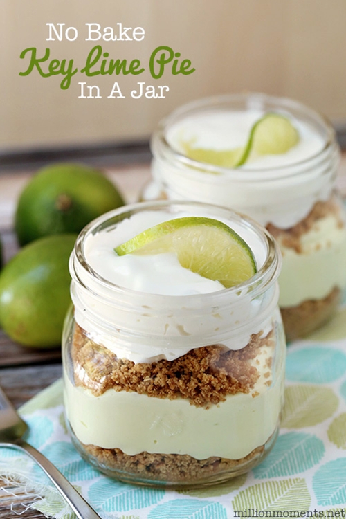 No Bake Key Lime Pie In A Jar recipe Chefthisup