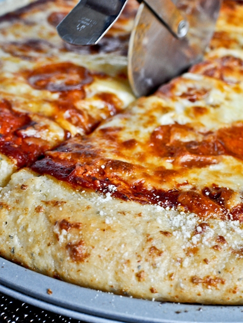 Garlic Bread Pizza Crust recipe Chefthisup