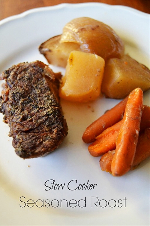 Slow Cooker Seasoned Roast recipe Chefthisup