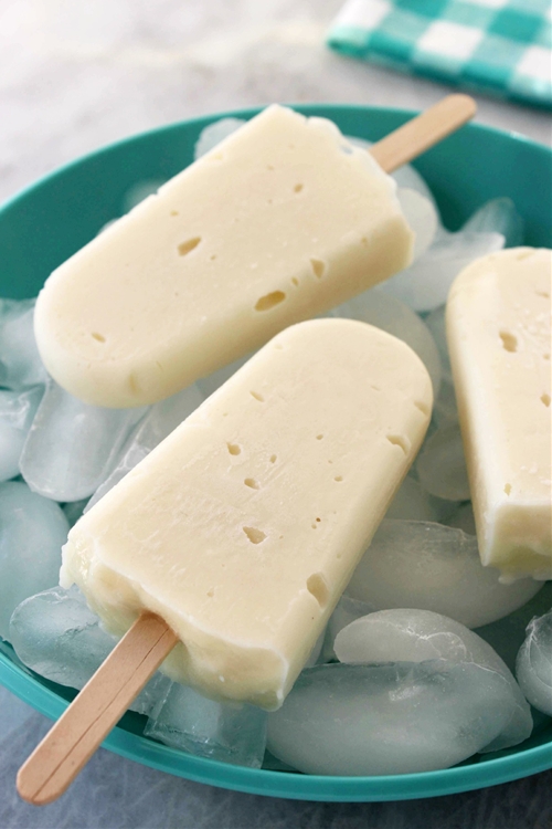 Vanilla Pudding Pops recipe Chefthisup