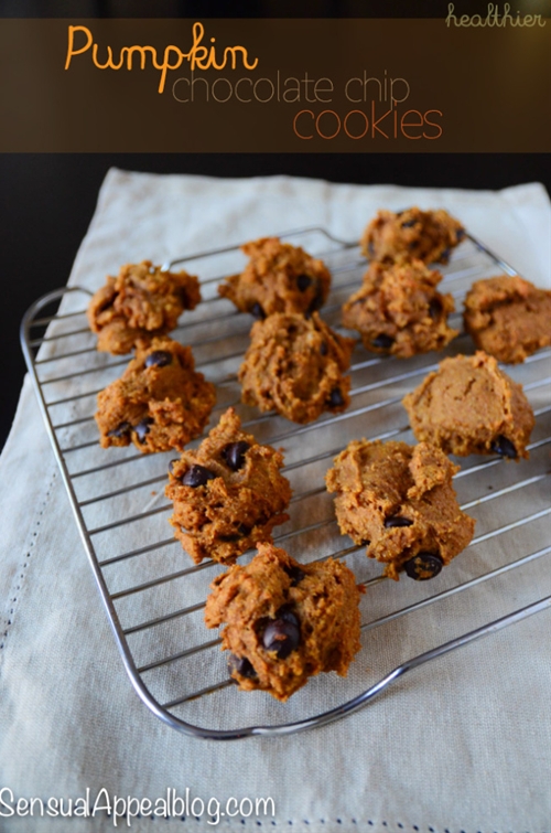 Pumpkin chocolate chip cookies (healthier) recipe Chefthisup