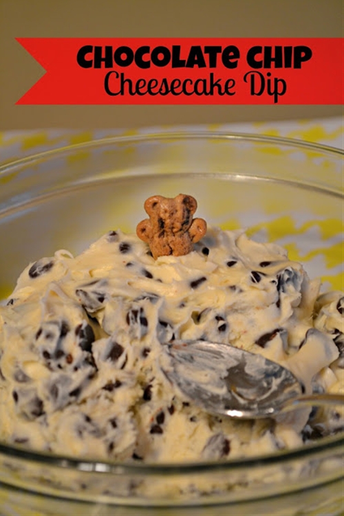 Chocolate Chip Cheesecake Dip recipe Chefthisup