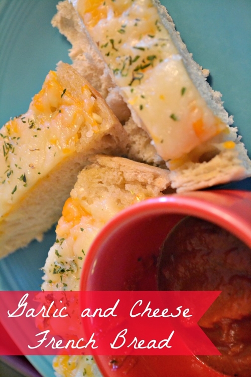 Garlic and Cheese French Bread recipe Chefthisup