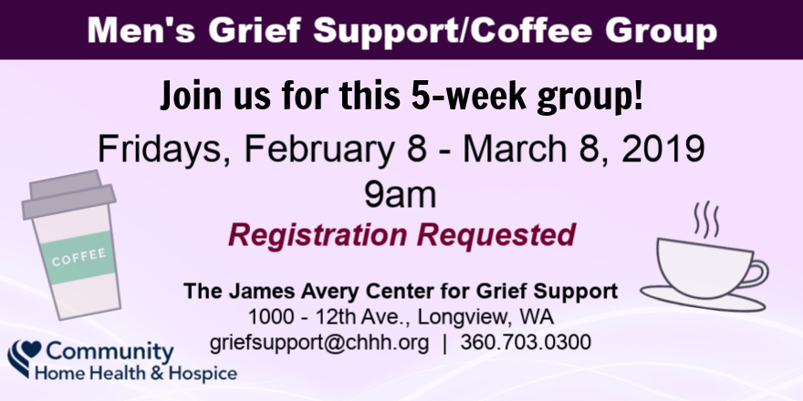 Free Bereavement Support Group for Men Community Home Health & Hospice