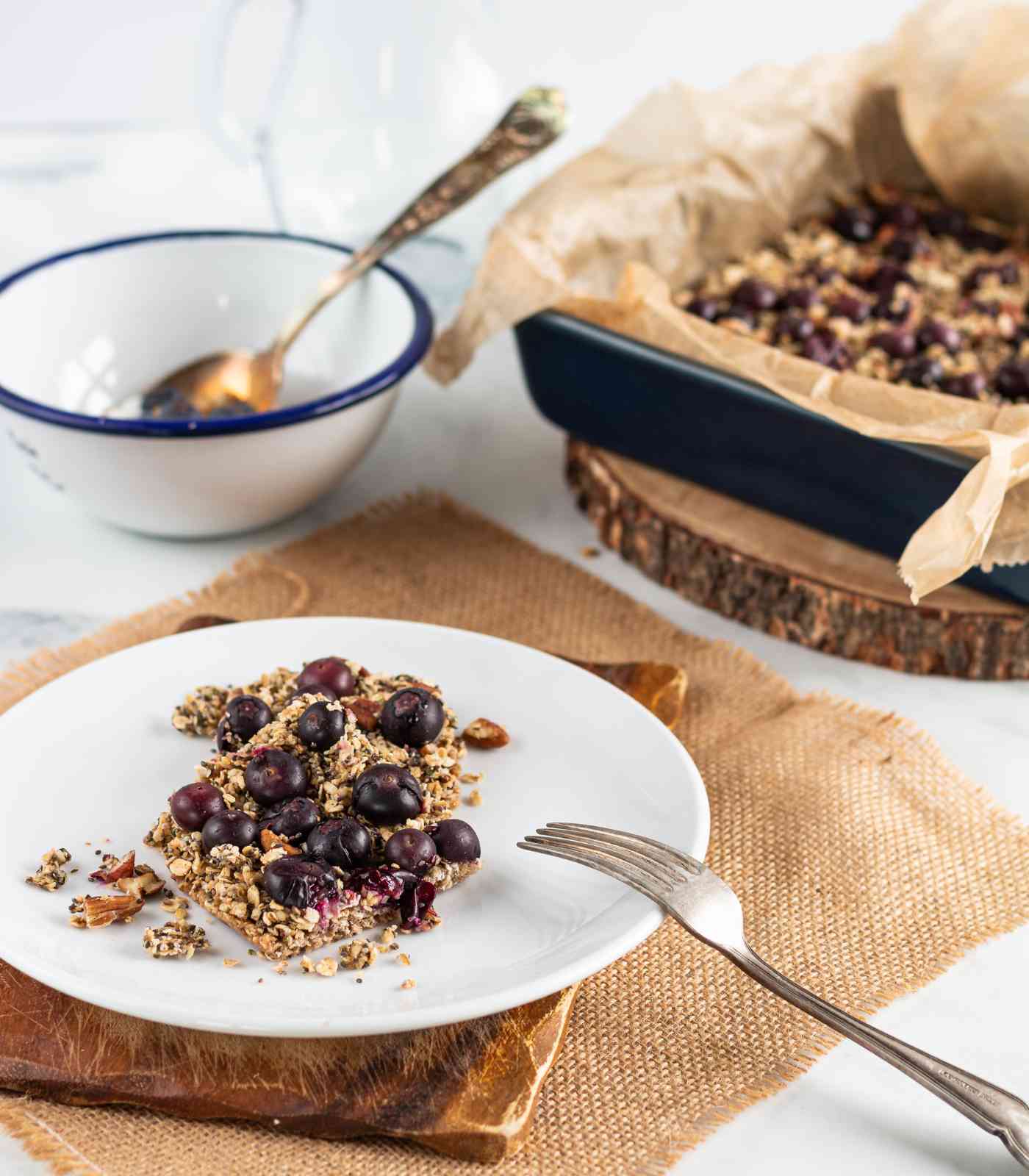 Quick Blueberry Oat Breakfast Bars Immune Supporting Recipe Chia Bia