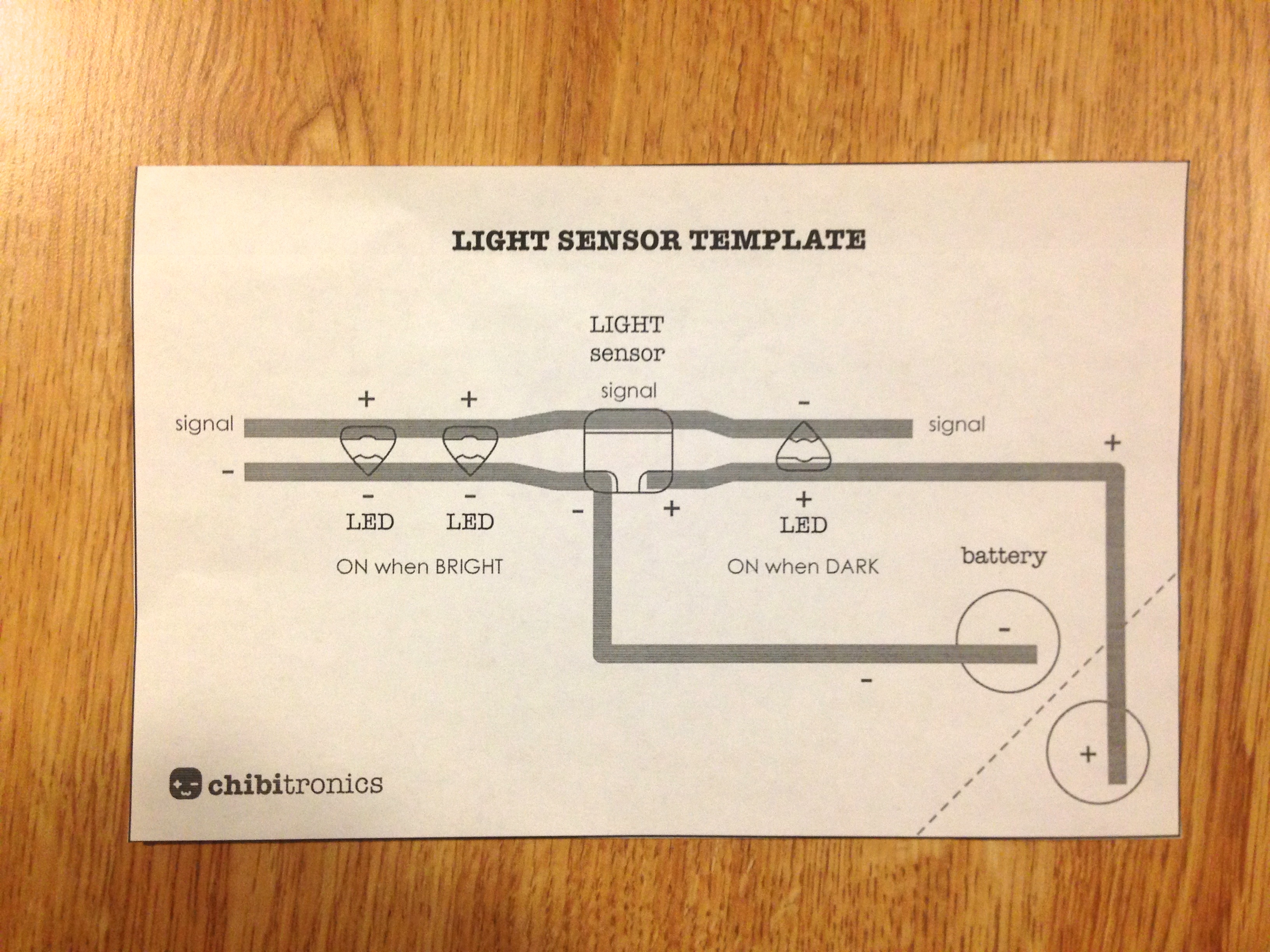 Light Sensor Tutorial - chibitronics