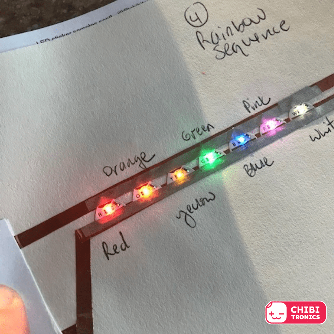 6 Uses for Bare Circuit Sticker LEDs Chibitronics