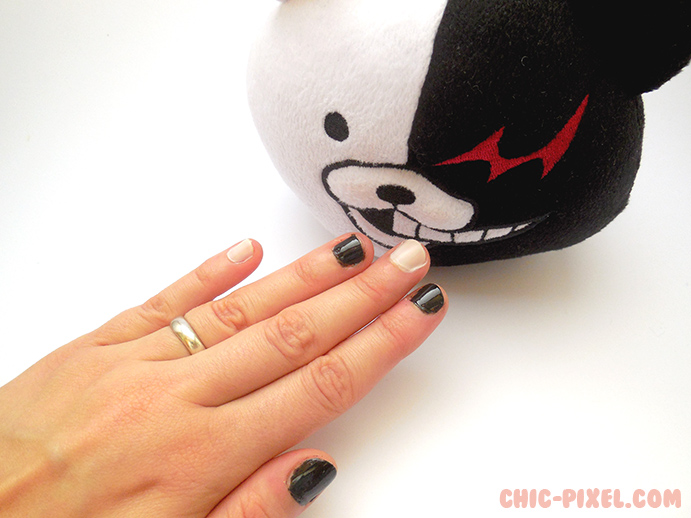 Super Easy Danganronpa Nail Tutorial Chic Pixel