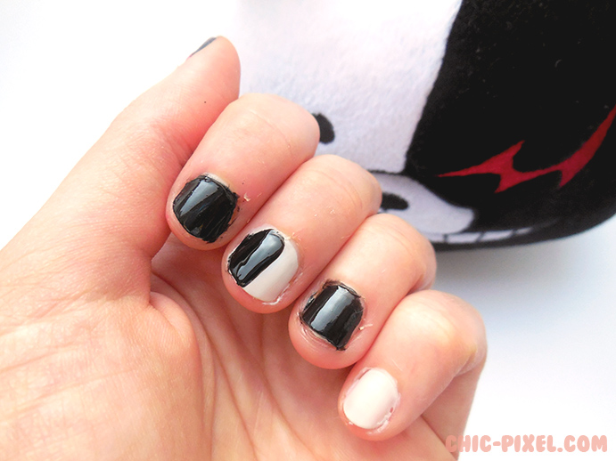 Super Easy Danganronpa Nail Tutorial Chic Pixel