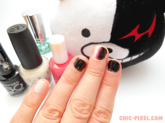 Super Easy Danganronpa Nail Tutorial Chic Pixel