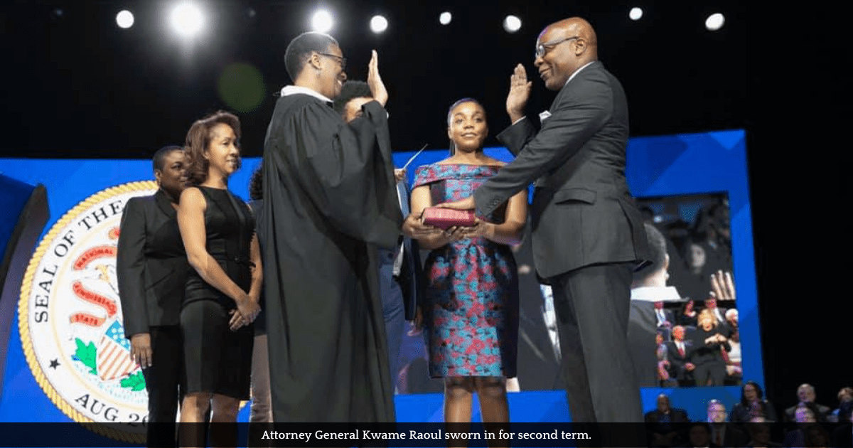 Attorney General Kwame Raoul sworn in for second term