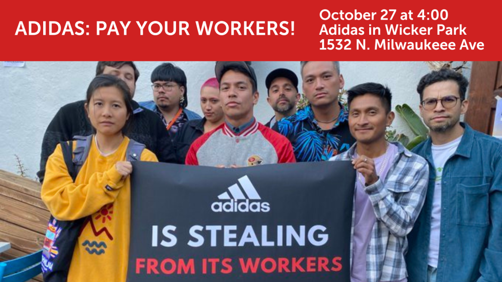 Adidas Pay Your Workers! · Chicago Fair Trade